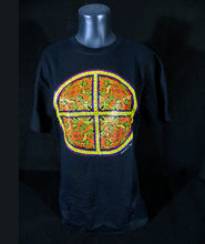 Load image into Gallery viewer, Short Sleeve T-Shirt with Celtic Dragon and Celtic Knot Graphic Design Screen Print