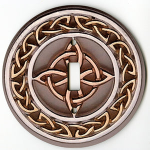 Light Switch Cover Brown Celtic Knot