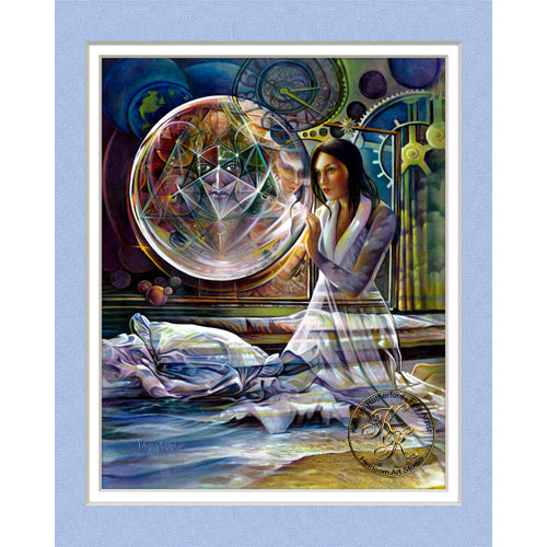 Kathryn Rutherford Fine Art giclee reproduction fine art print of The Man in the Moon also known as Drawing Down The Moon.