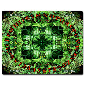 "Green Fern Kaleidoscope" Pendulum Message Board--Metaphysical Tool for Reiki, Dowsing, and Divination Readings.