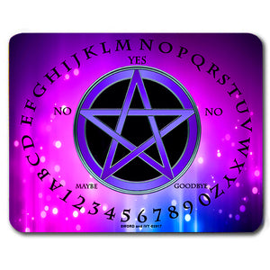 "Pink and Purple Pentagram" Pendulum Message Board--Metaphysical Tool for Reiki, Dowsing, and Divination Readings.